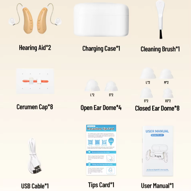 Smart Hearing Connect - Bluetooth Hearing Aids with App Control & Advanced AI Technology